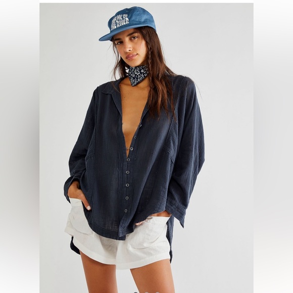 We The Free Tops - We are free one and only button down top size XS in poppyseed